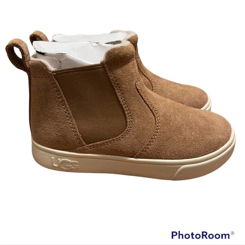 UGG kids Hamden 11 brown suede Chelsea boot side zip New without tags
